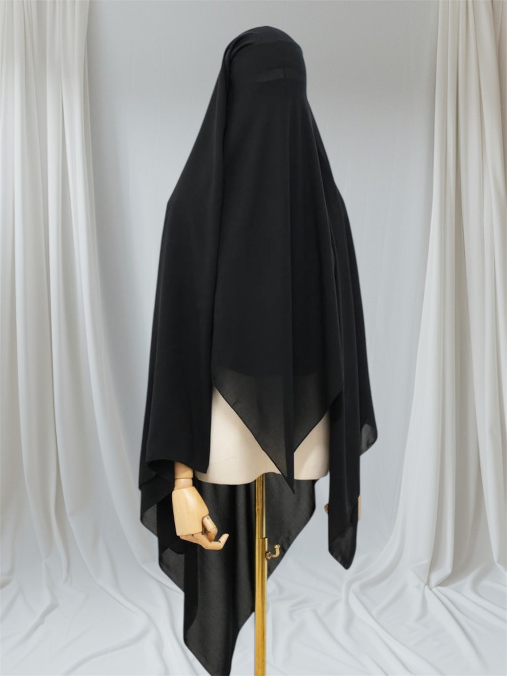 2-lagige Niqab mit Steg,klappe und Essfunktion