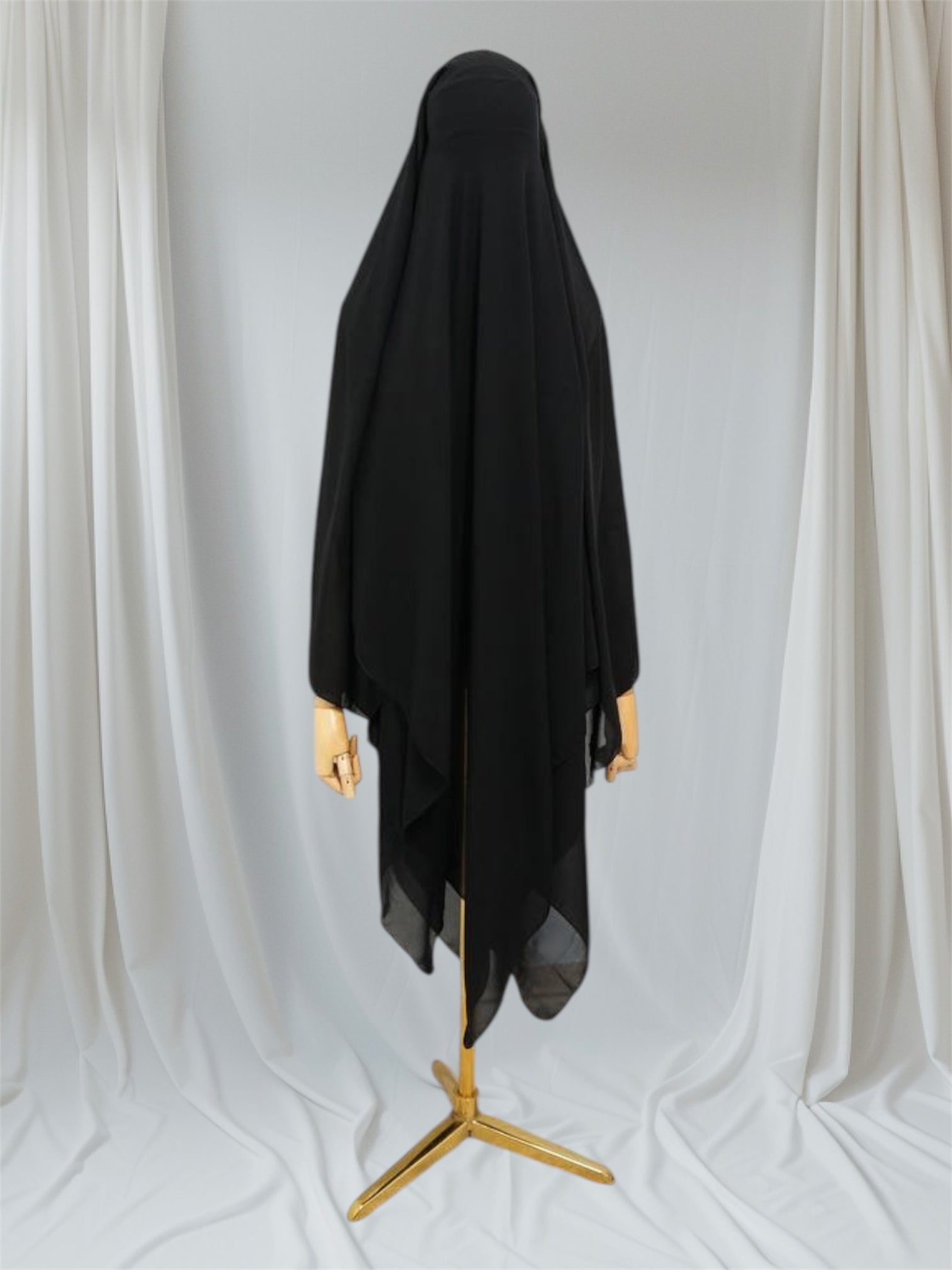 2-lagige Niqab mit Steg,klappe und Essfunktion