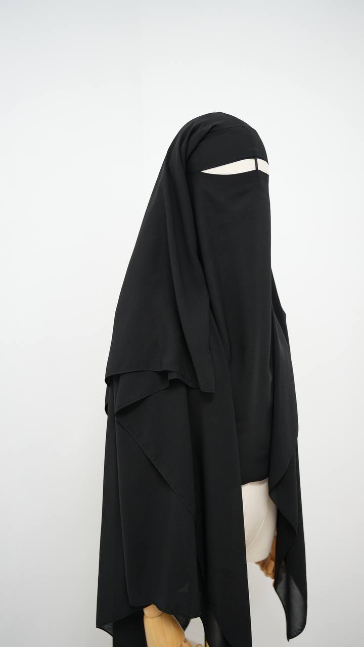 2-Lagige Niqab mit steg