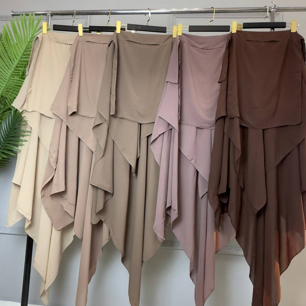 2-Lagige Niqab mit steg