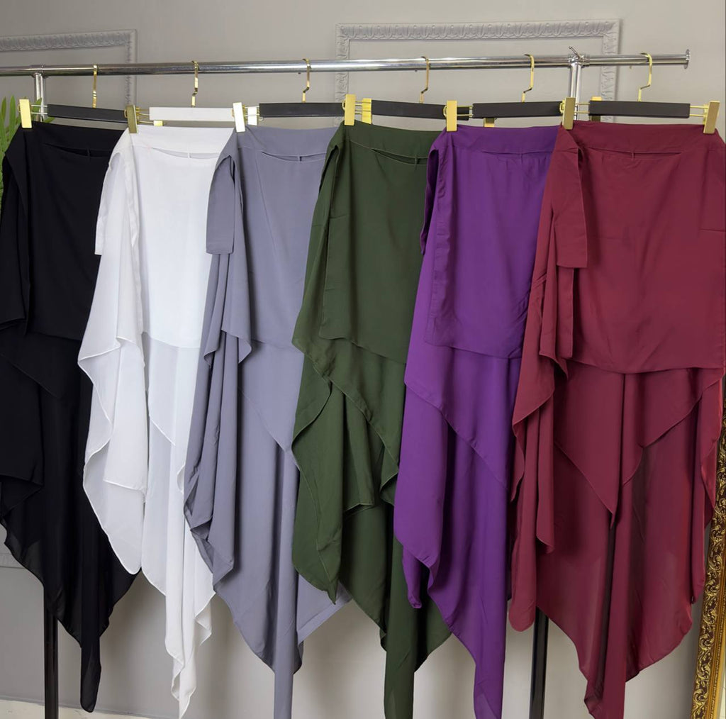 2-Lagige Niqab mit steg