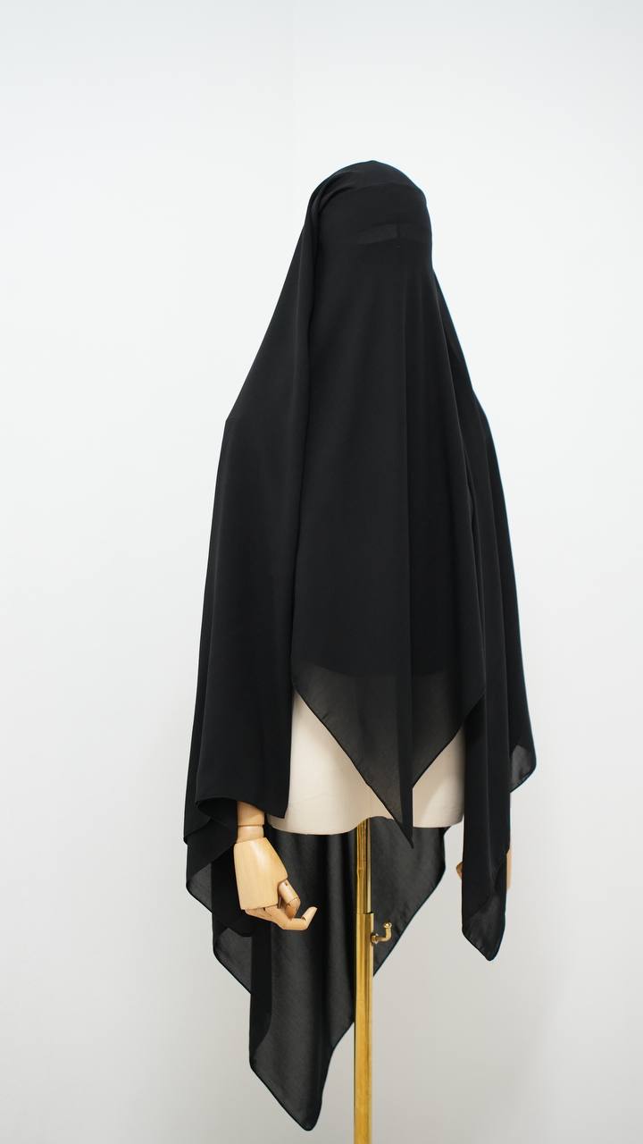 2-Lagige Niqab mit steg